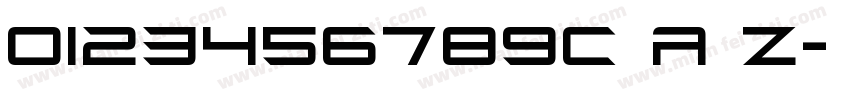 0123456789C A Z字体转换
